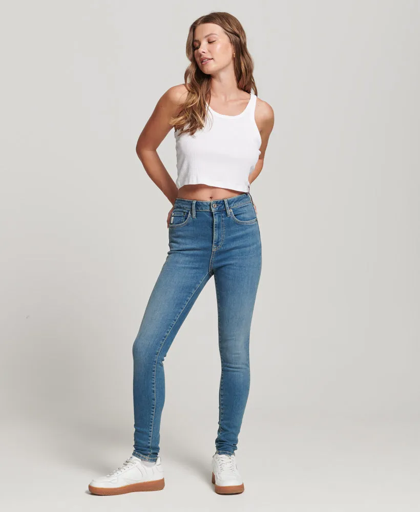 Vintage High Rise Skinny Jeans | Salem Mid Blue