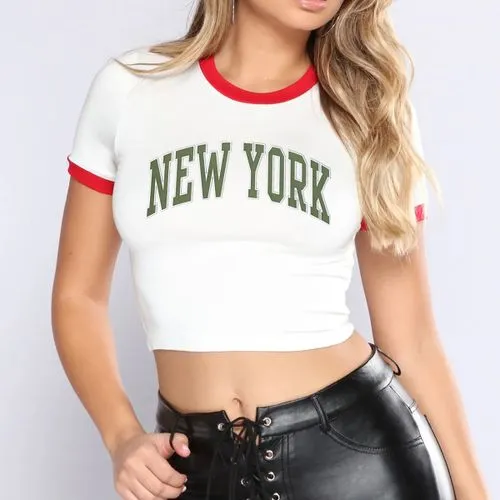 Women's T-shirt Short Sleeve T-Shirts Printing Streetwear Letter