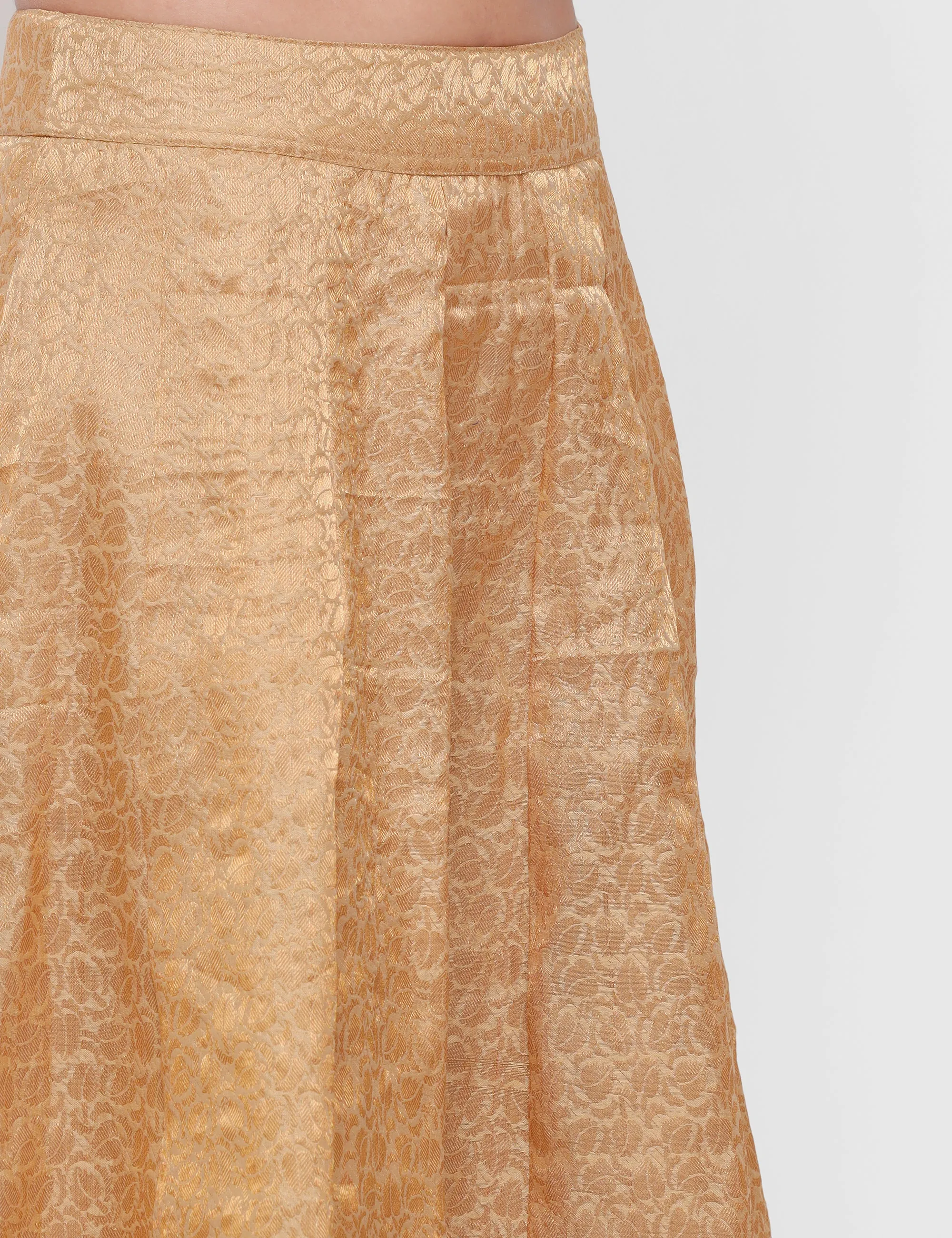 Women's Printed Skirt Gold