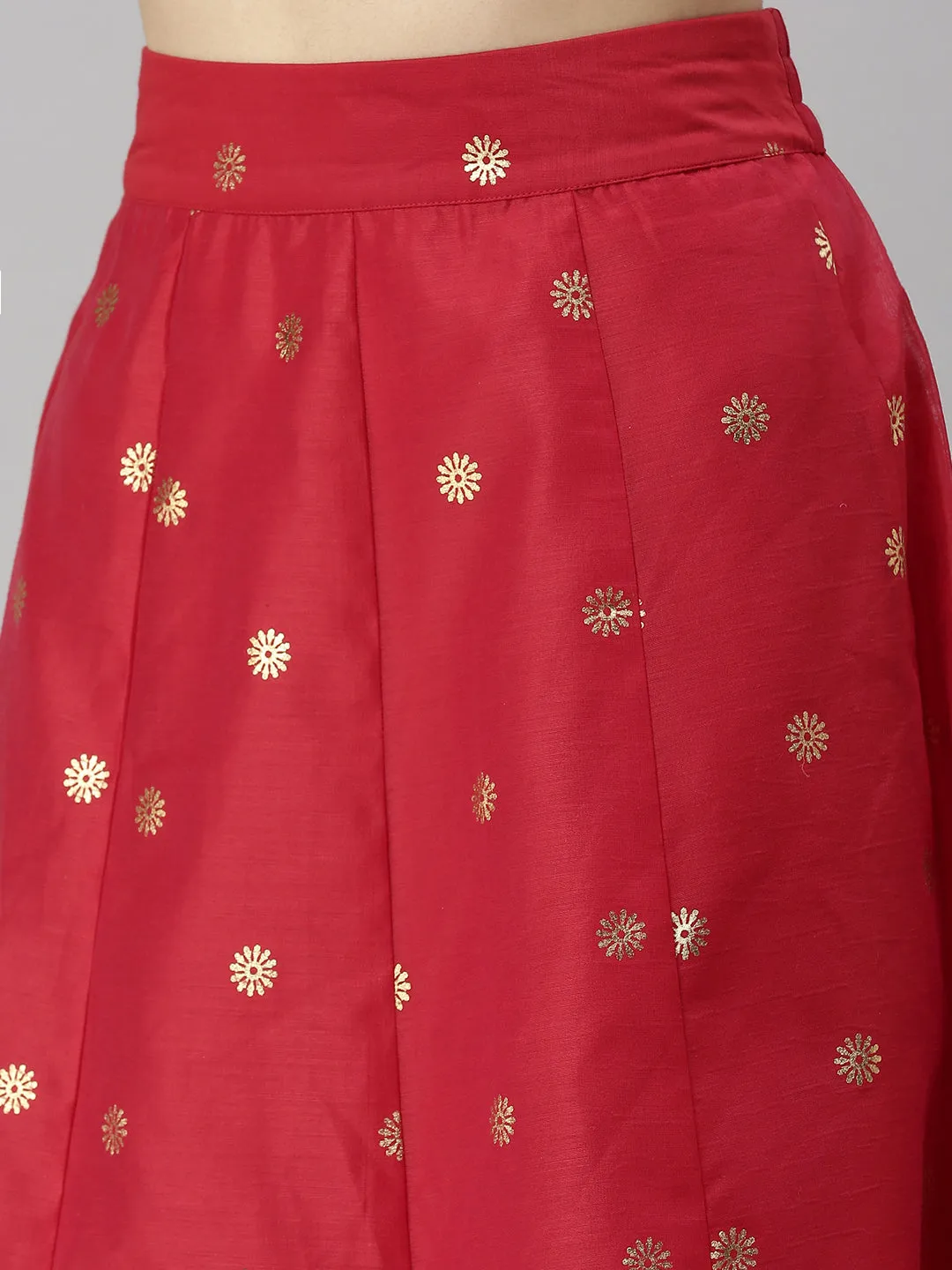 Women's Printed Skirt Red