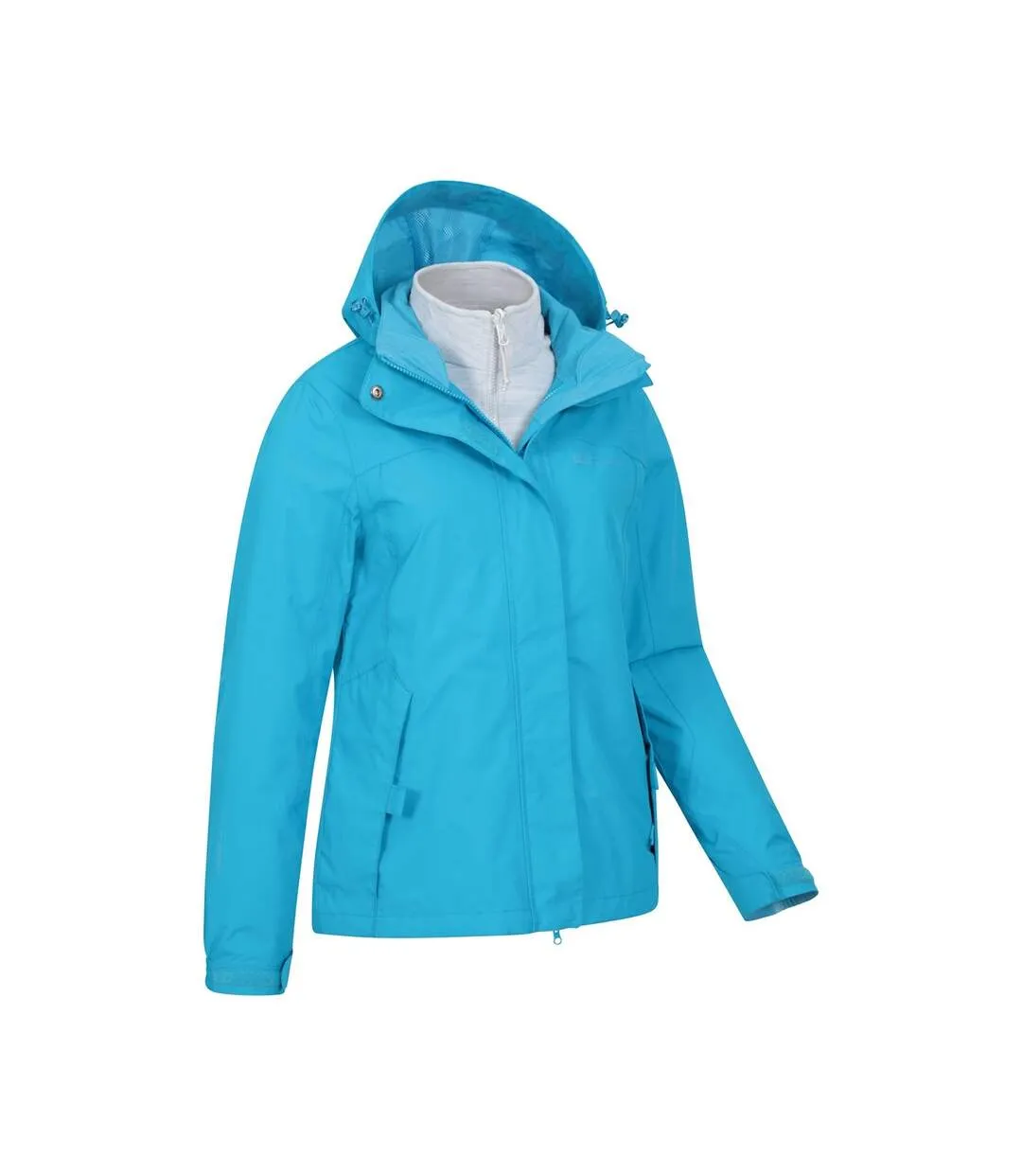 Womens/ladies storm 3 in 1 waterproof jacket green Mountain Warehouse