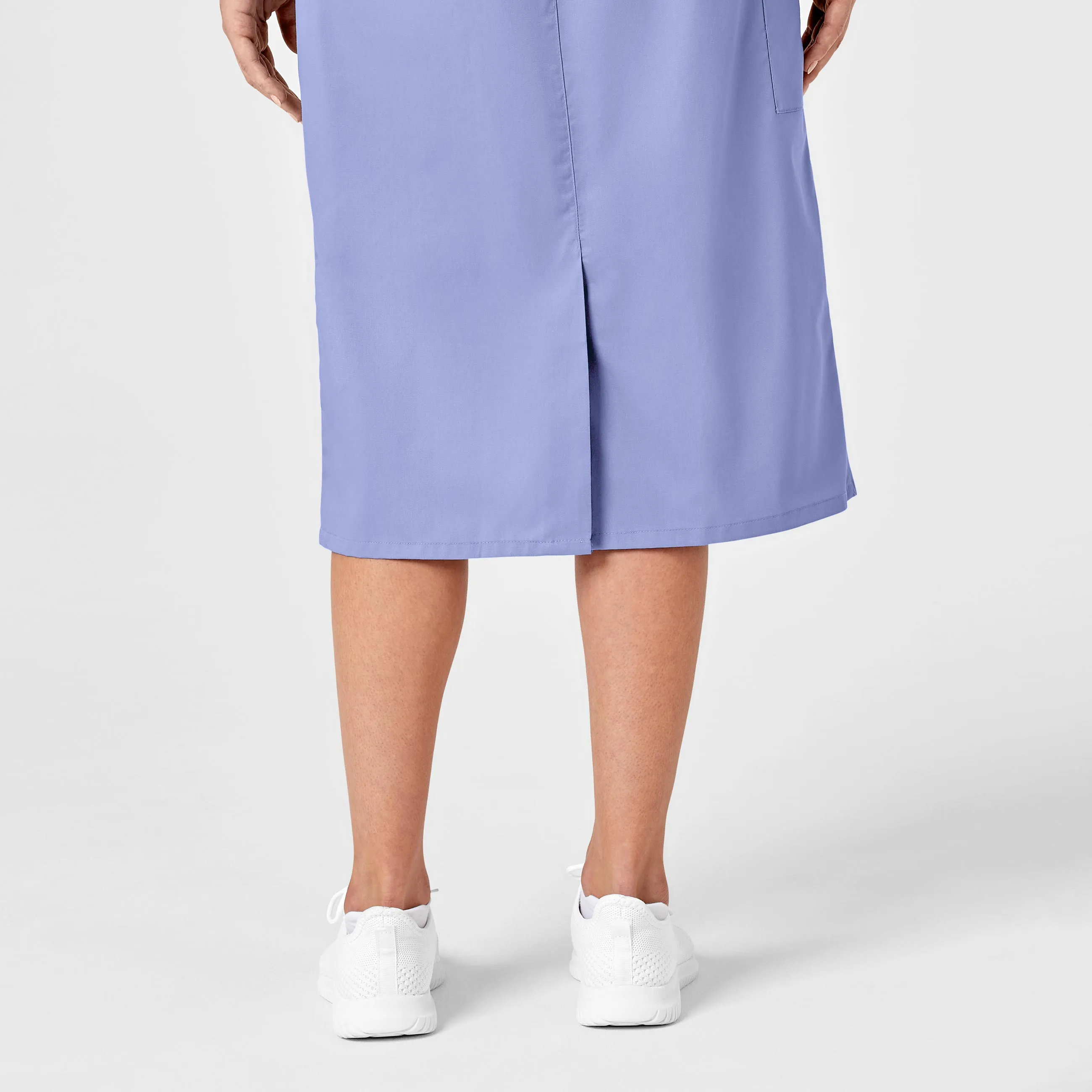 WonderWORK Women's Pull On Cargo Scrub Skirt - Ceil Blue