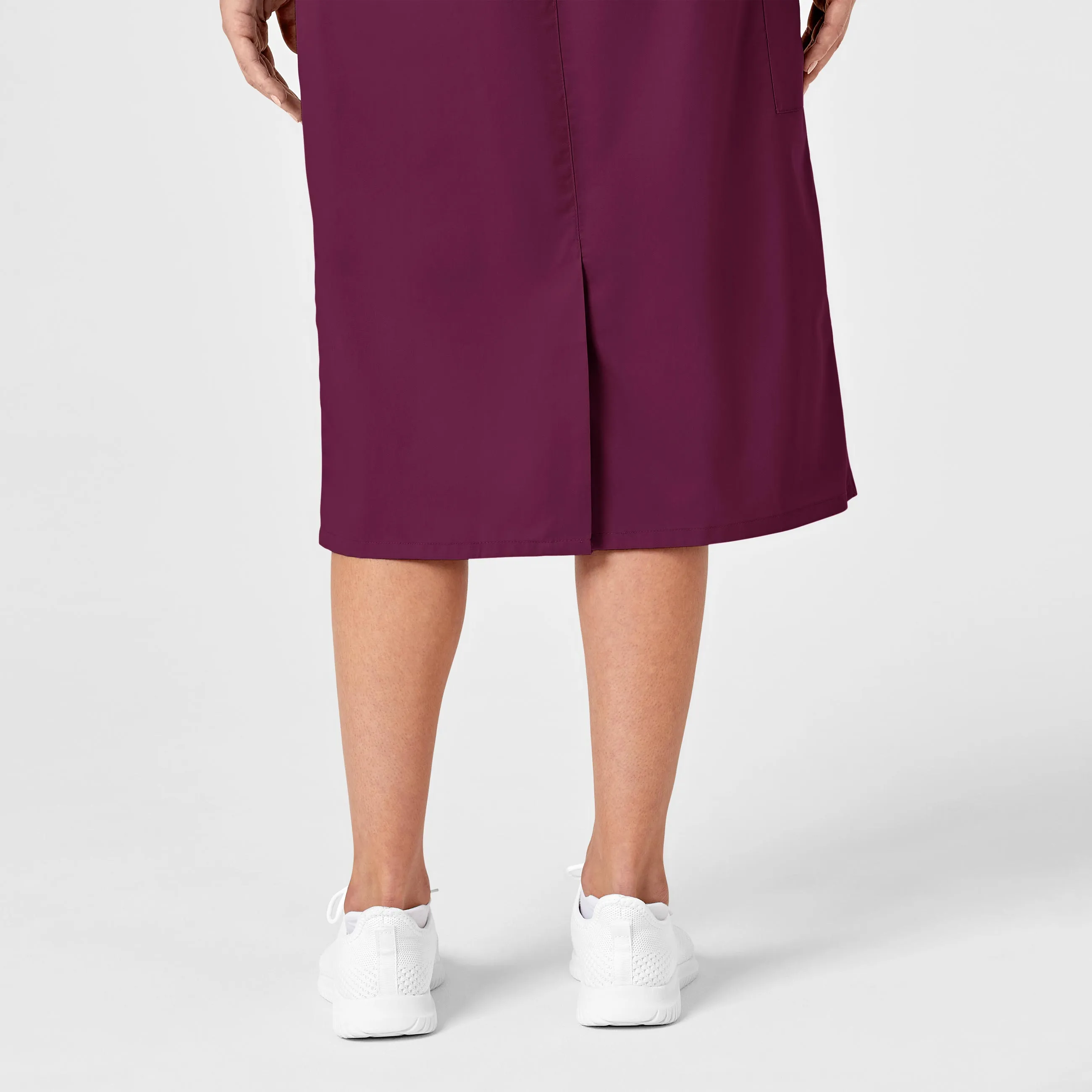 WonderWORK Women's Pull On Cargo Scrub Skirt - Wine