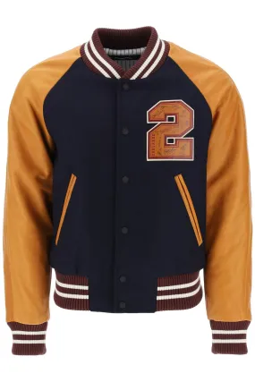 Wool And Leather Varsity Jacket