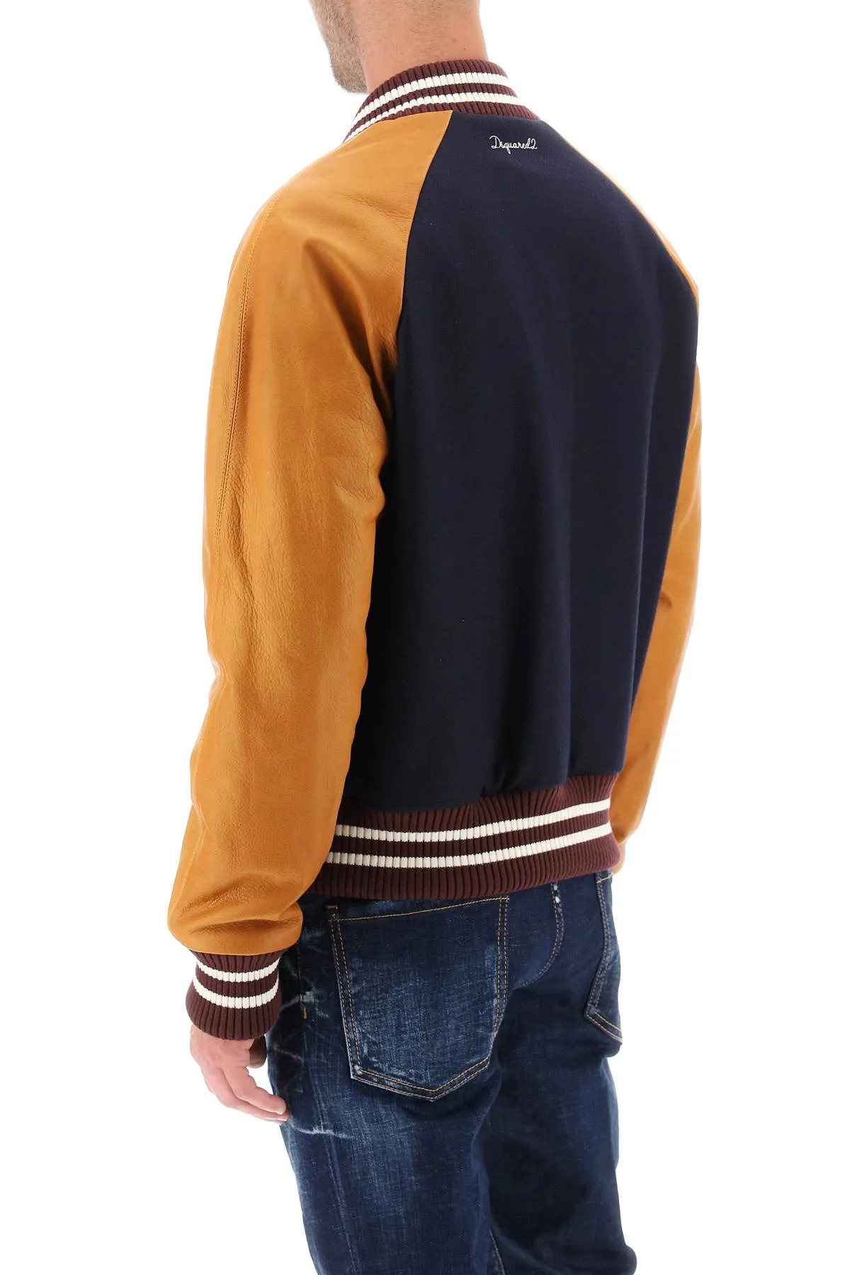 Wool And Leather Varsity Jacket