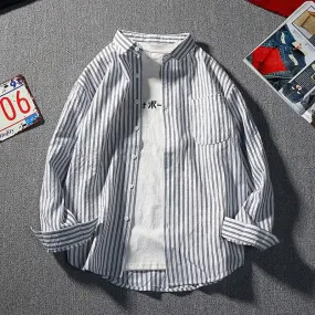 Xituodai 2022 New Arrival Loose Male Popular Pure Fresh Cotton Casual Shirts Full Single Breasted Men Brand Clothing Long Sleeve