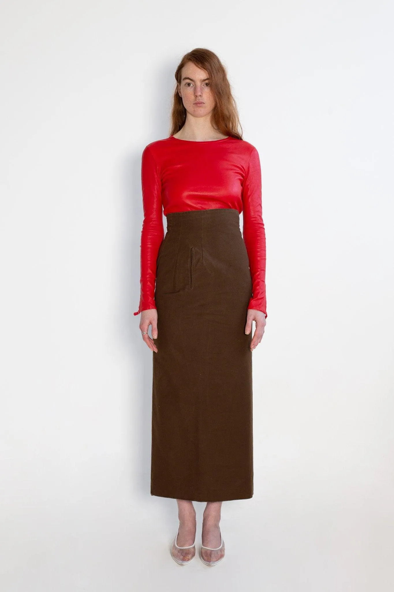 Yohji Yamamoto Long Pencil Skirt