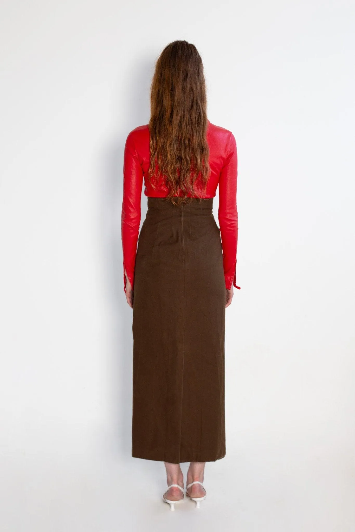 Yohji Yamamoto Long Pencil Skirt